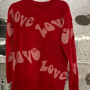 Red Love Sweater